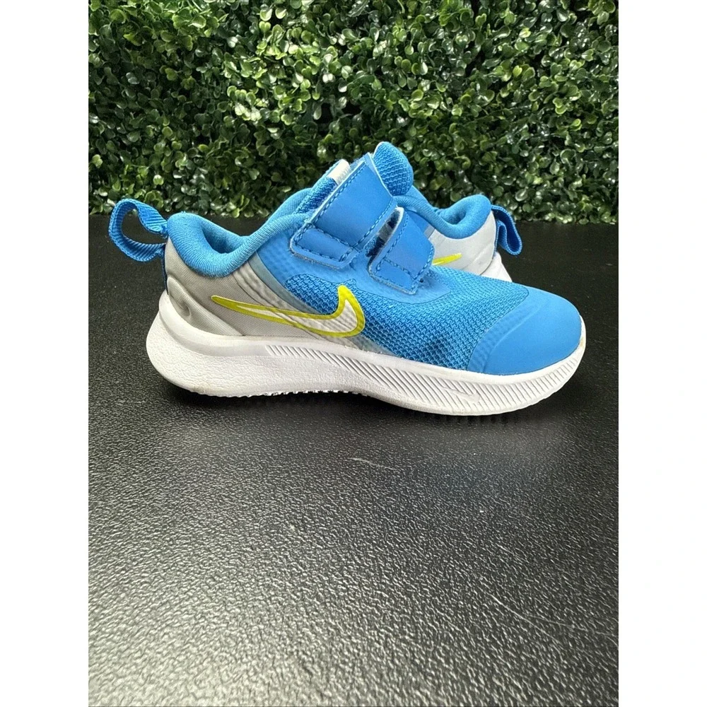Nike Star Runner 3 TDV toddler shoes Size 5C Blue Strap Sneakers DA2778-009